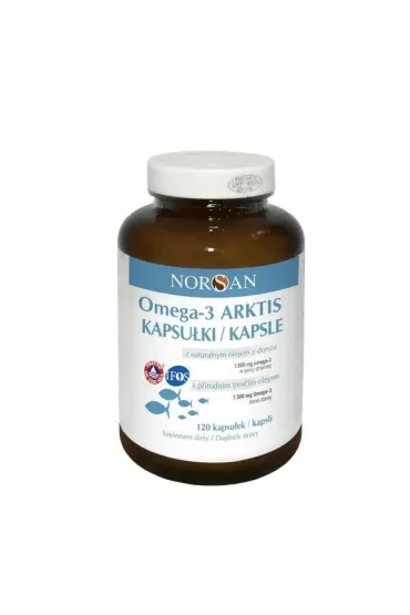Omega-3 Arktis Kapsułki z olejem z dorsza arktycznego i ekstraktem z rozmarynu Suplement diety