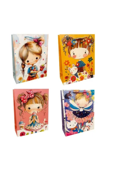 Torebka prezentowa dziecięca S Dziewczynka mix