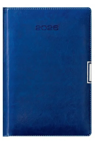 Kalendarz 2026 A6 kieszonkowy tygodniowy niebieski
