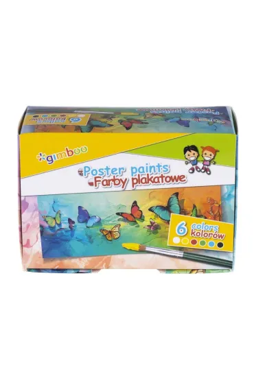 Farby plakatowe Gimboo 6x20ml kolorów