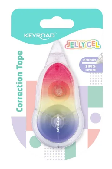 Korektor w taśmie KEYROAD Jelly Gel 15mx5mm blister 1szt.mix