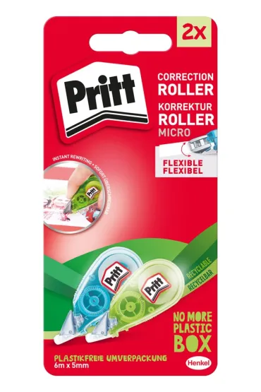 Korektor w taśmie PRITT micro roller 5mmx6m blister 2szt.mix