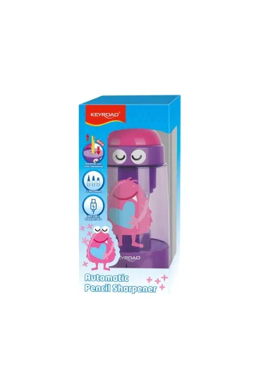 Temperówka elektryczna KEYROAD usb pojedyncza fioletowa