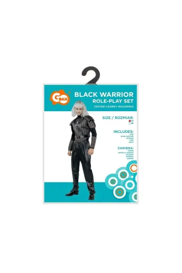 Strój dla dorosłych Czarny Wojownik rozm. 52