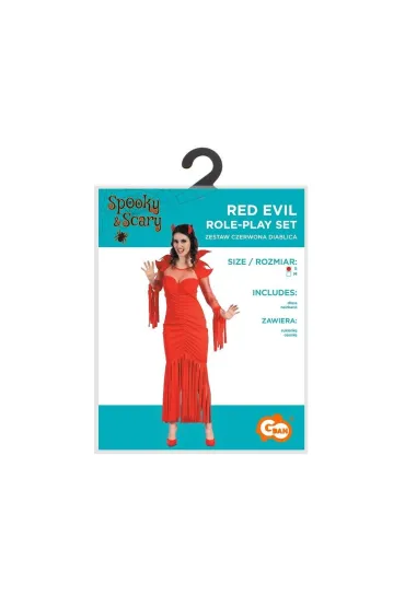 Strój dla dorosłych Czerwona Diablica rozm. S
