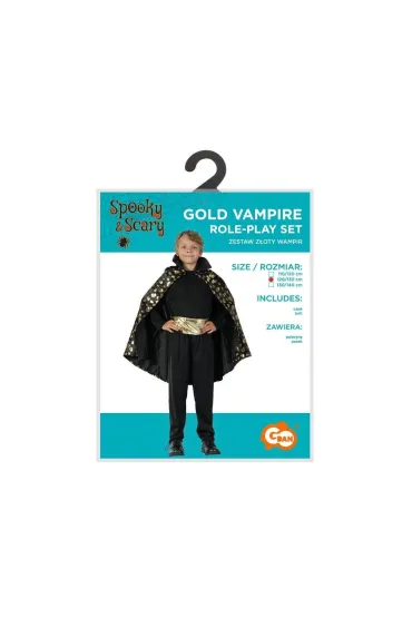 Strój dla dzieci Złoty Wampir rozm. 120/130cm