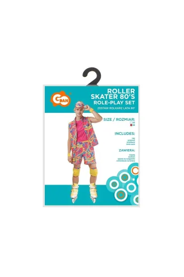 Strój dla dorosłych Rolkarz Lata 80' rozm. 56