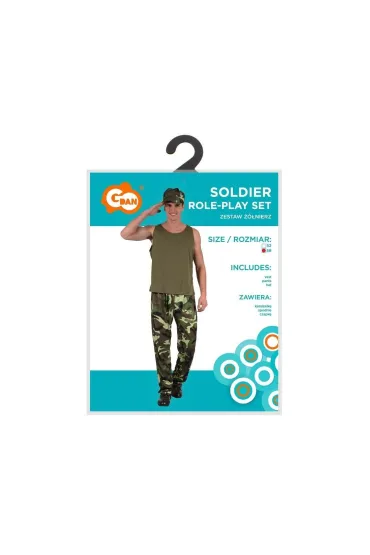 Stój dla dorosłych Żołnierz rozm.56