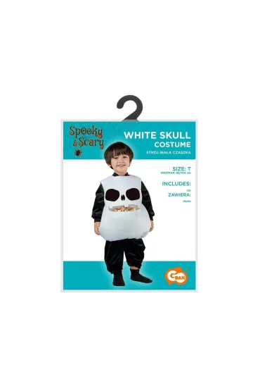 Strój dla dzieci Biała Czaszka rozm. 92/104cm