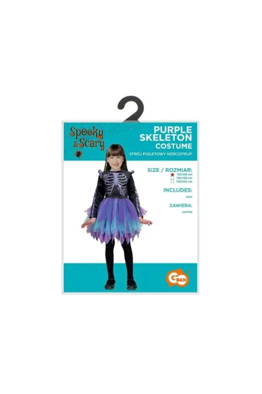 Strój dla dzieci Fioletowy Kościotrup rozm.110/120