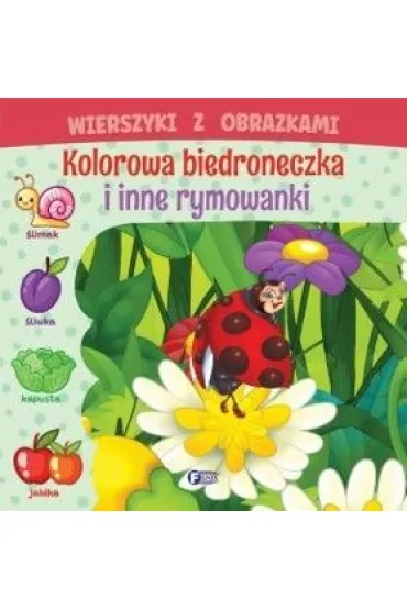 Wierszyki z obrazkami: kolorowa biedroneczka..