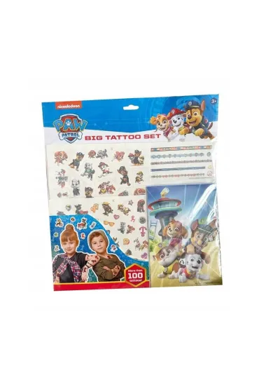 Tatuaże Zmywalne Psi Patrol + Kolorowanka Spin Master 3+