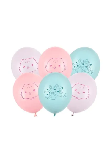 Balony Strong Koci Domek Gabi 27cm 6 szt
