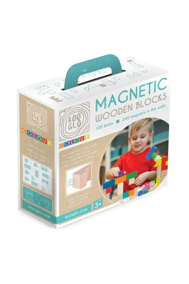  Klocki drewniane Mega Colour 100 szt