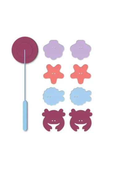 Zestaw piankowych naklejek do kąpieli z wędką Seaside