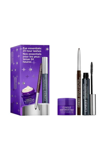 SET Eye Essentials 24 Hour Lashes Lash Power&trade; Mascara Long-Wearing Formula tusz do rzęs + Quickliner&trade; For Eyes tusz do rzęs + All About Eyes krem pod oczy