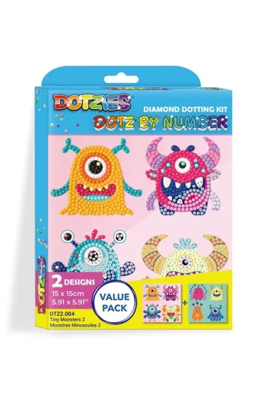 Diamond Dotz - Dotz By Number Tiny Monsters 2