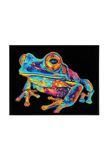 Haft diamentowy - Adults Flocked Neon Tree Frog