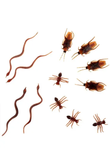 Robaki rekwizyt halloweenowy 6 szt