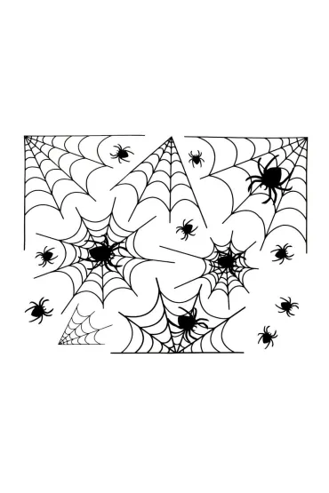 Dekoracja elektrostatyczna pajęczyna