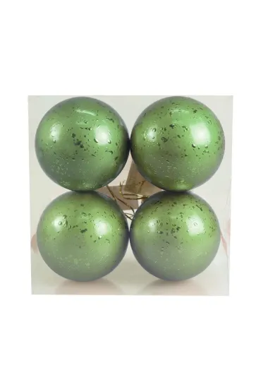 Bombki z efektem rosy szałwiowe 4 szt