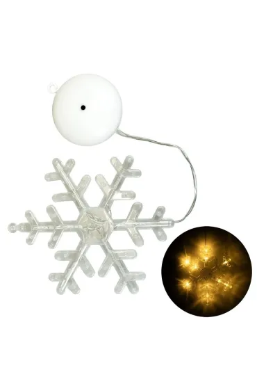 Plastikowa śnieżynka led