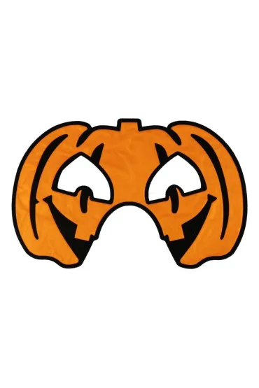 Maska na Halloween flokowana Dynia