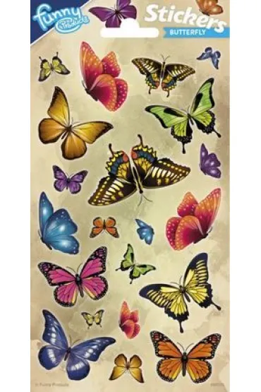 Naklejki brokatowe motyle