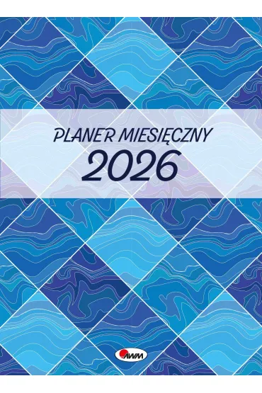 Kalendarz 2026 planer miesięczny A4 Kwadraty
