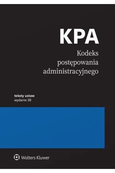 Kodeks postępowania administracyjnego w.39