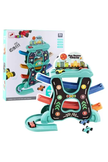 Tor samochodowy zjeżdzalnia trzy poziomy