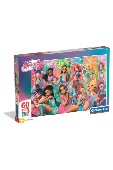 Puzzle 60 el. Maxi Super Kolor Winx