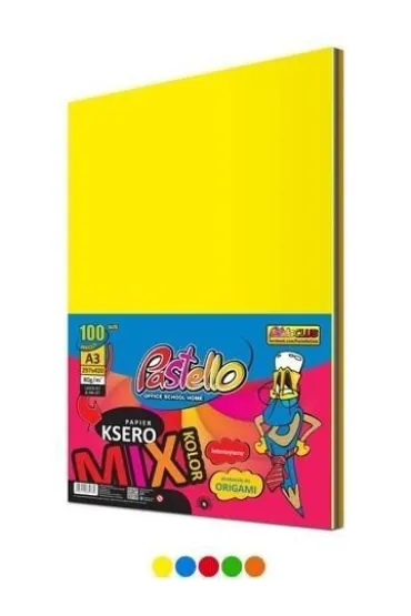 Papier ksero A3 80g 5 kolorów