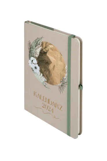 Kalendarz 2024 Botanical Złoty A5 DNS