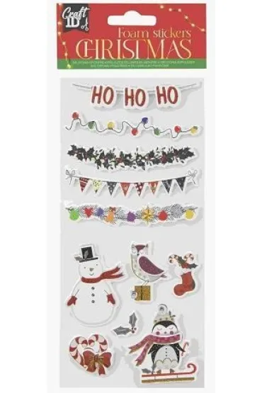 Świąteczne naklejki piankowe