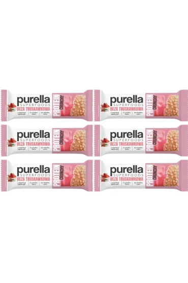 Superfoods baton proteinowy beza truskawkowa zestaw