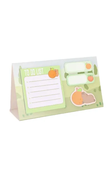 Karteczki samoprzylepne Kapibara z pomarańczą