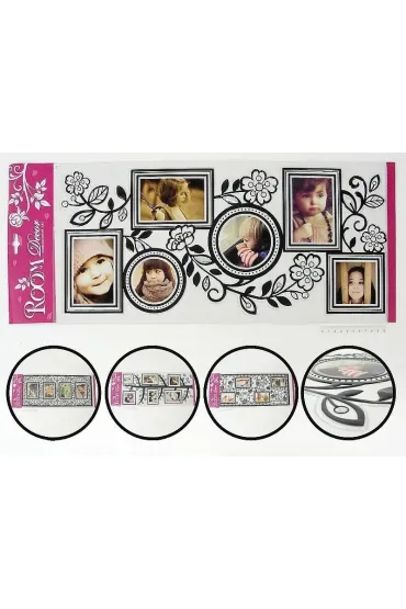 Naklejki na ścianę z ramką na zdjęcia