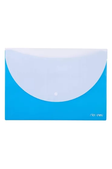 Teczka kopertowa A4 na zatrzask Rio niebieska