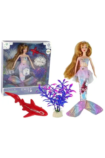 Lalka Emily syrenka różowa akcesoria