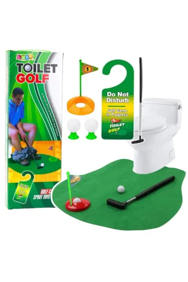 Zestaw gra zręcznościowa golf toaletowy