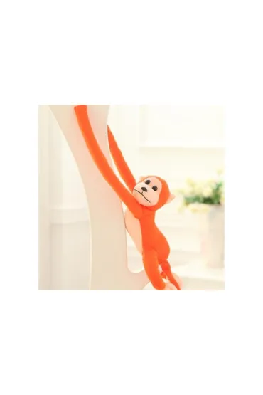 Maskotka małpka z dźwiękiem pomarańczowa 80cm