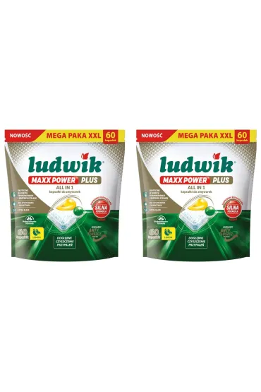 MAXX POWER PLUS ALL IN 1 kapsułki do zmywarek Lemon zestaw