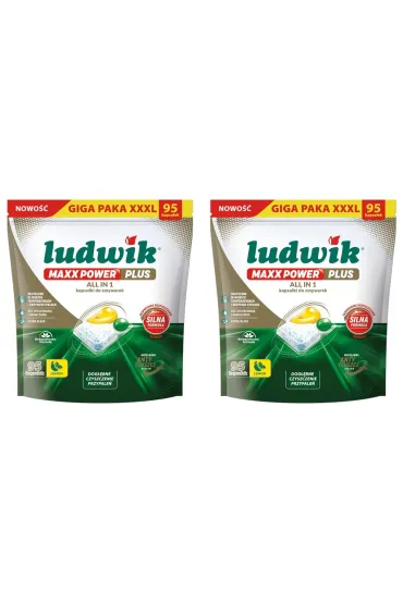 MAXX POWER PLUS ALL IN 1 kapsułki do zmywarek Lemon zestaw
