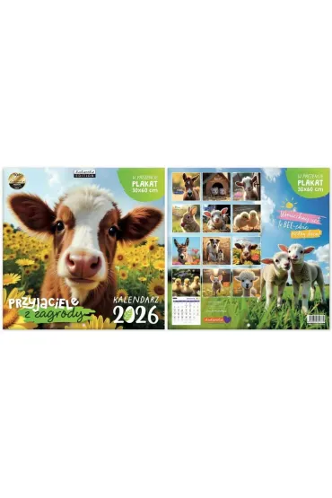 Kalendarz 2026 ścienny Classic Przyjaciele z...