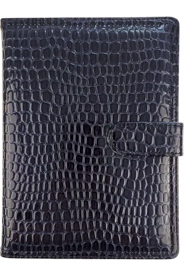 Kalendarz 2026 B5 tygodniowy z zapięciem krokodyl granatowy