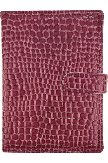 Kalendarz 2026 B5 tygodniowy z zapięciem krokodyl fioletowy