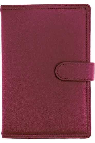 Kalendarz 2026 B5 tygodniowy z zapięciem ekoskóra fioletowy