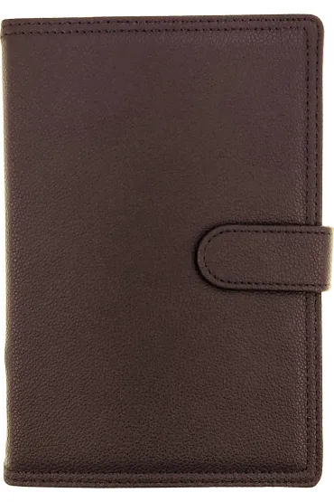 Kalendarz 2026 A5 dzienny z zapięciem ekoskóra fioletowy