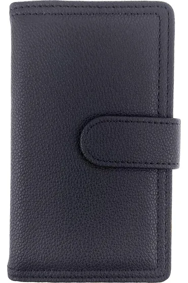 Kalendarz 2026 B6 dzienny z zapięciem ekoskóra granatowy